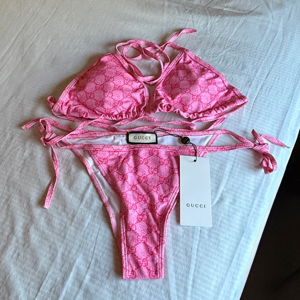Gucci Pink Bikini Set